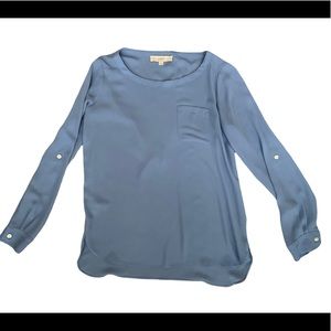 LOFT blue top with pocket